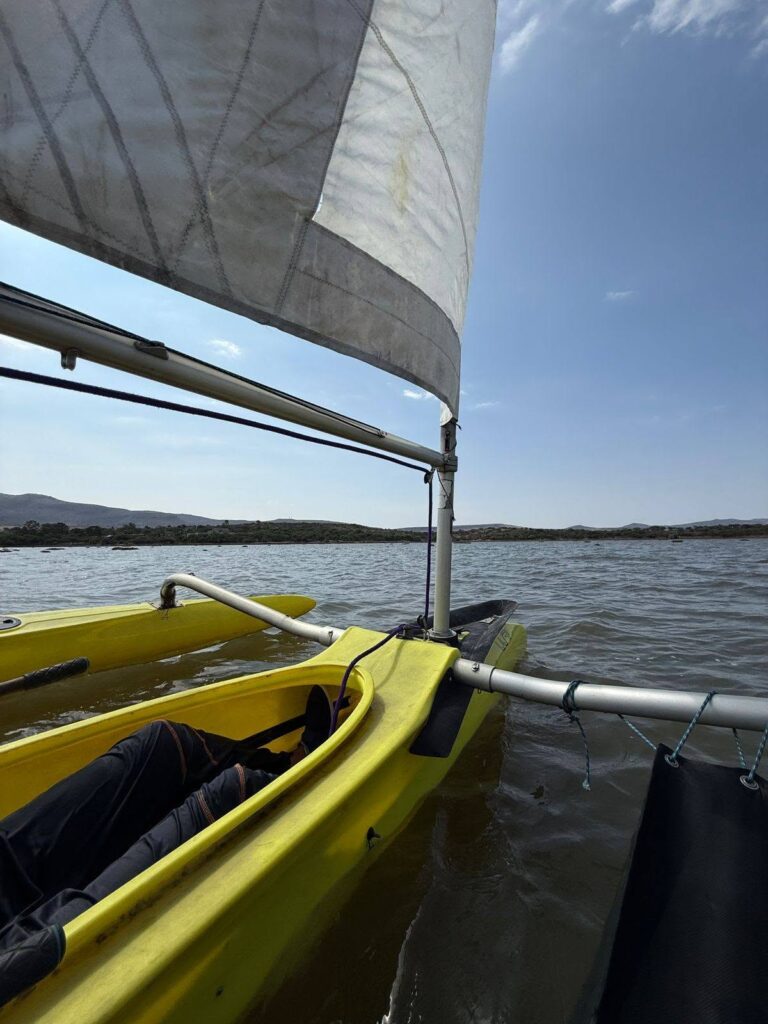 velero en presa san miguel de allende