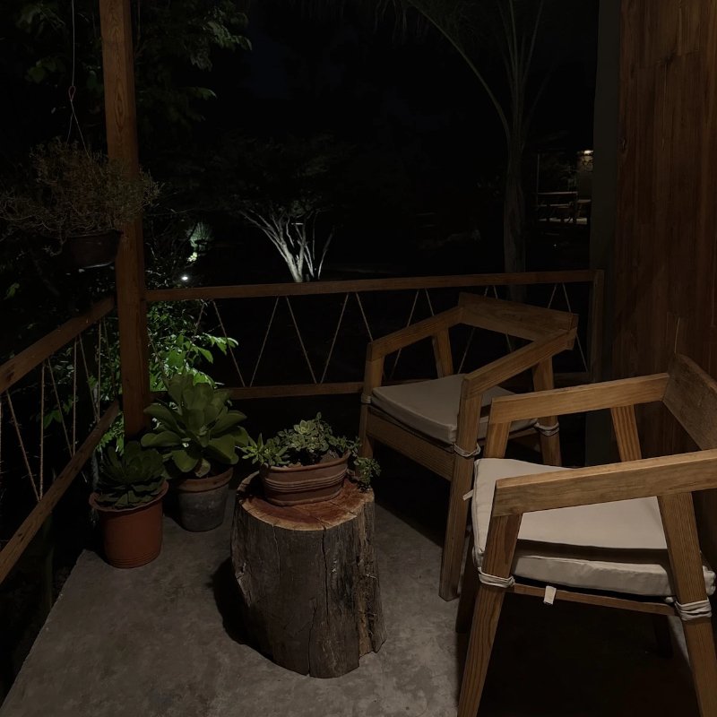 terraza de noche